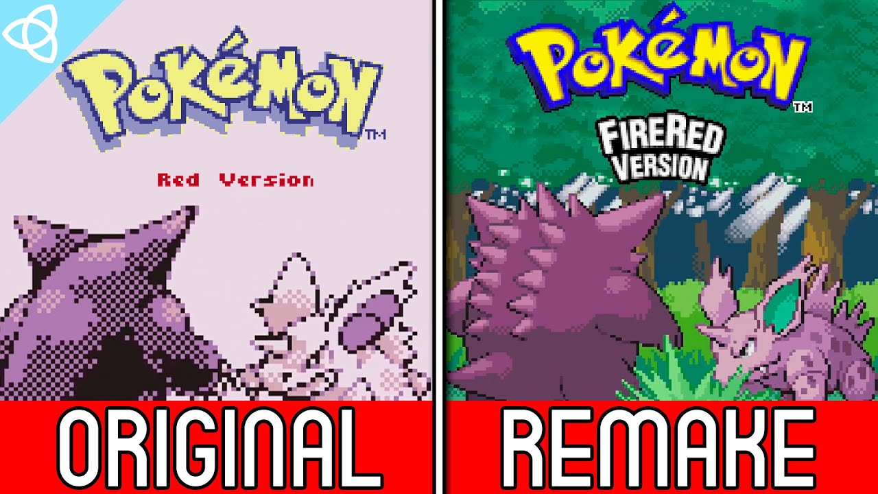 Pokémon Red vs. FireRed (Original vs. Remake) | Side by Side - YouTube Pokemon Red Vs Pokemon Fire Red