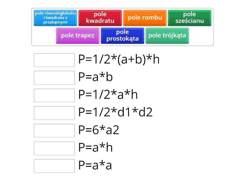 Pola Figur Klasa 5 Karty Pracy