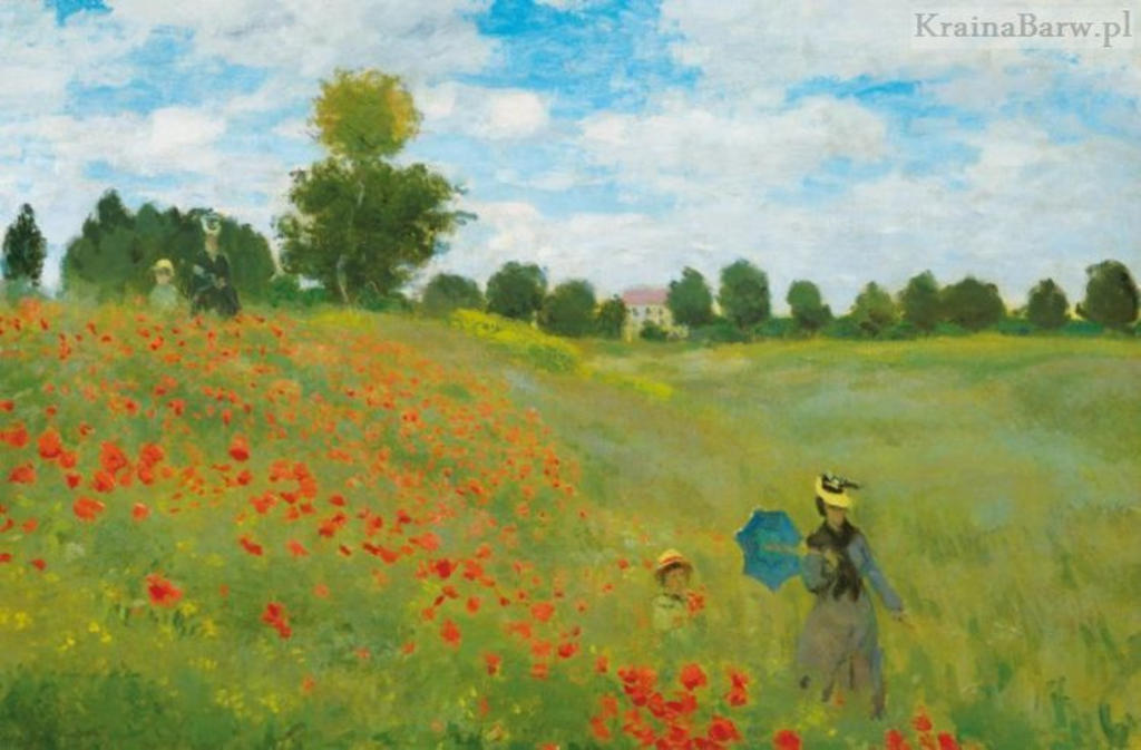 Claude Monet Pole Makw Opis Dziela Sztuki