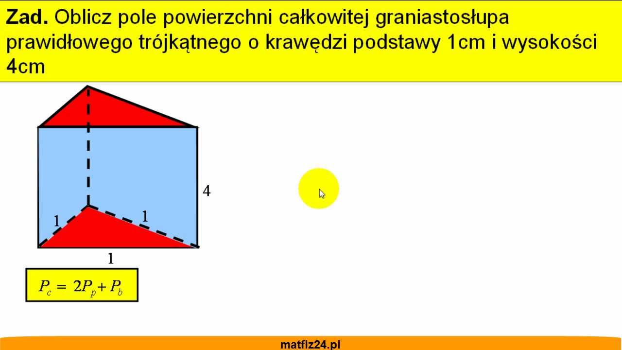 Pole Powierzchni Trójkata Równoramiennego Wzór