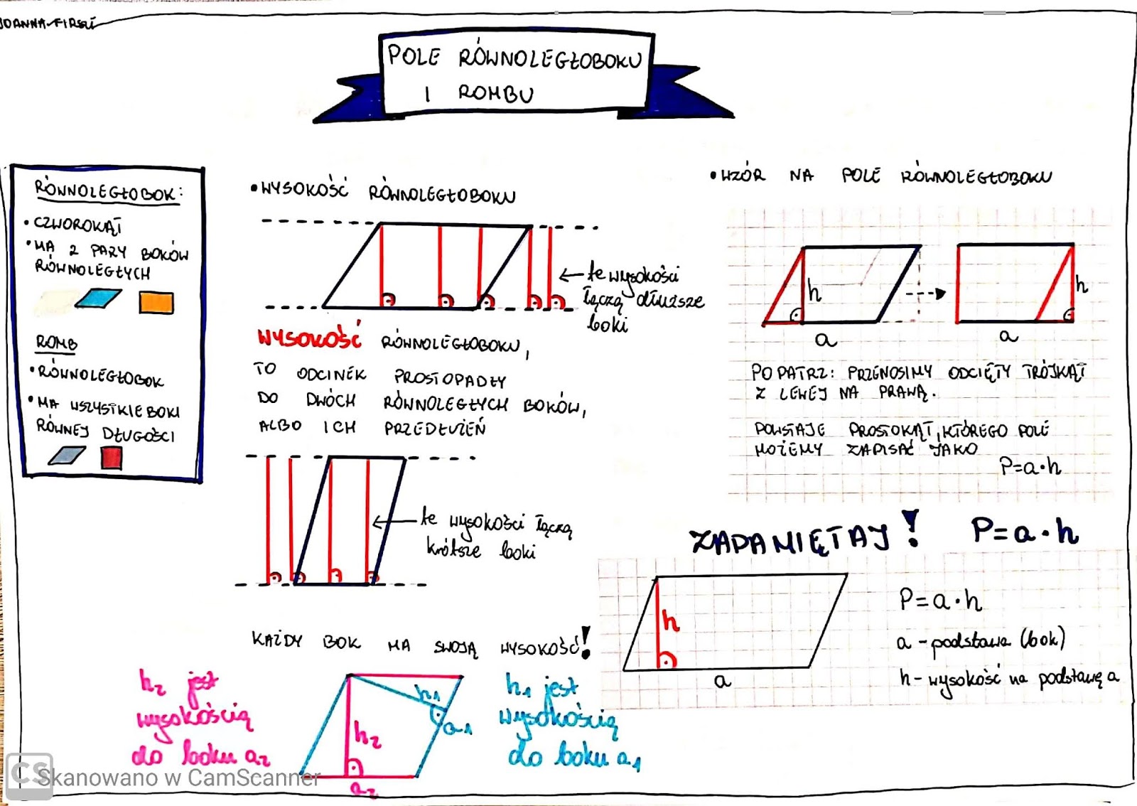 Rownolegloboki I Romby Klasa 5 Zadania Pdf