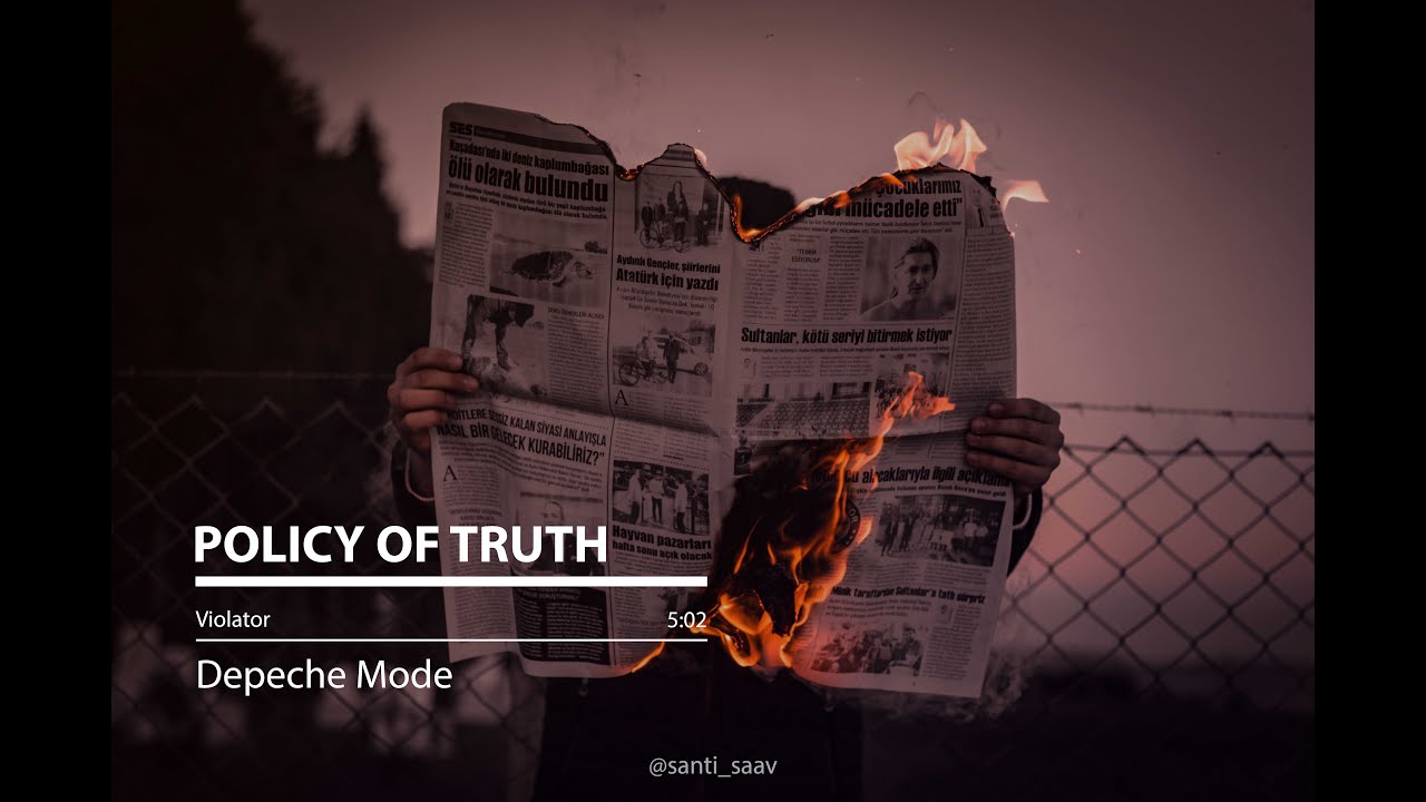Policy of Truth [Depeche Mode - Lyrics] - YouTube Depeche Mode Policy Of Truth Tekst
