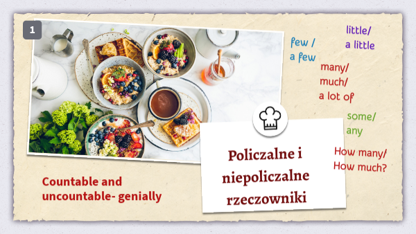POLICZALNE I NIEPOLICZALNE Rzeczowniki Policzalne I Niepoliczalne Angielski Przykłady Jedzenie