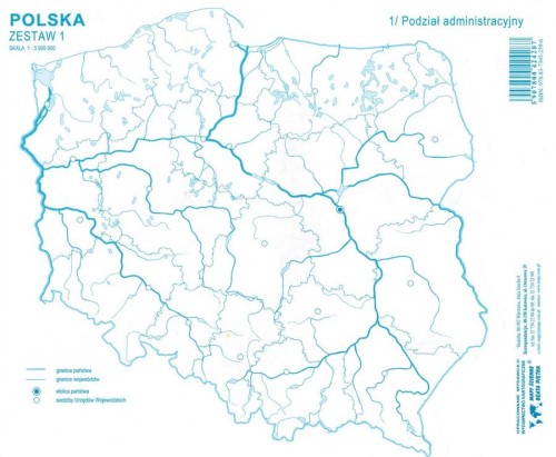 Mapa Konturowa Województw W Polsce