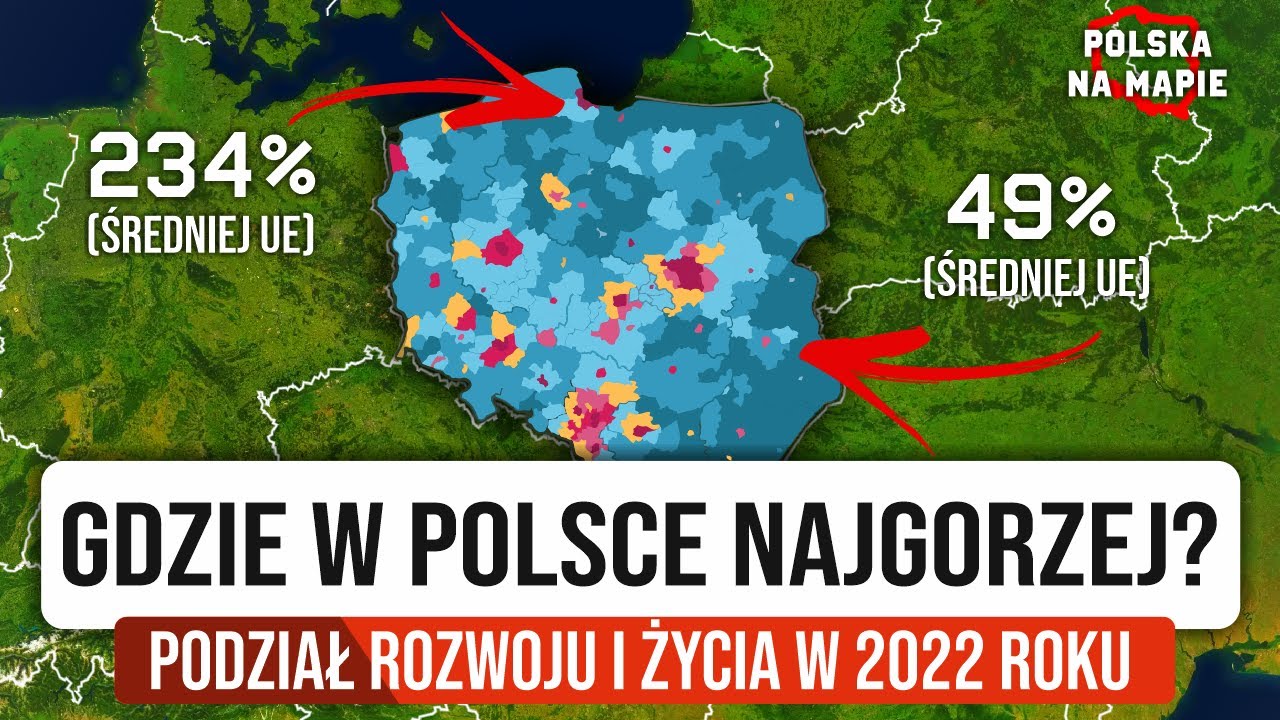 Polska NA MAPIE - Gdzie jest TERAZ NAJLEPIEJ, a gdzie NAJGORZEJ - YouTube Gdzie Mieszkają Tatarzy W Polsce