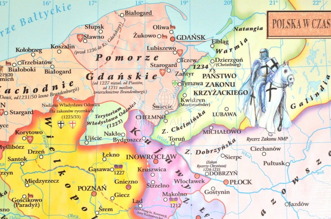 Mapa Rozbicia Dzielnicowego W Polsce