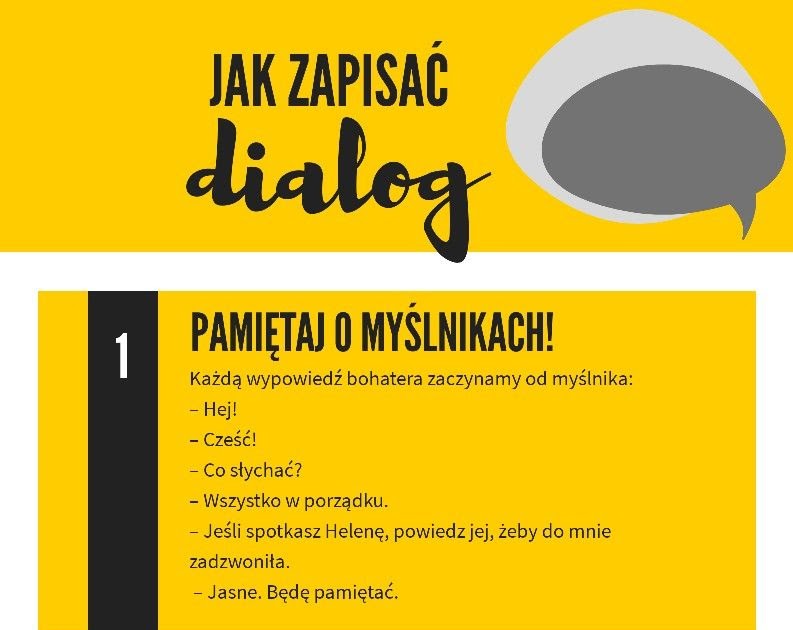 Polski oswojony: JAK ZAPISAĆ DIALOG W OPOWIADANIU? Jak Napisać Dialog W Opowiadaniu