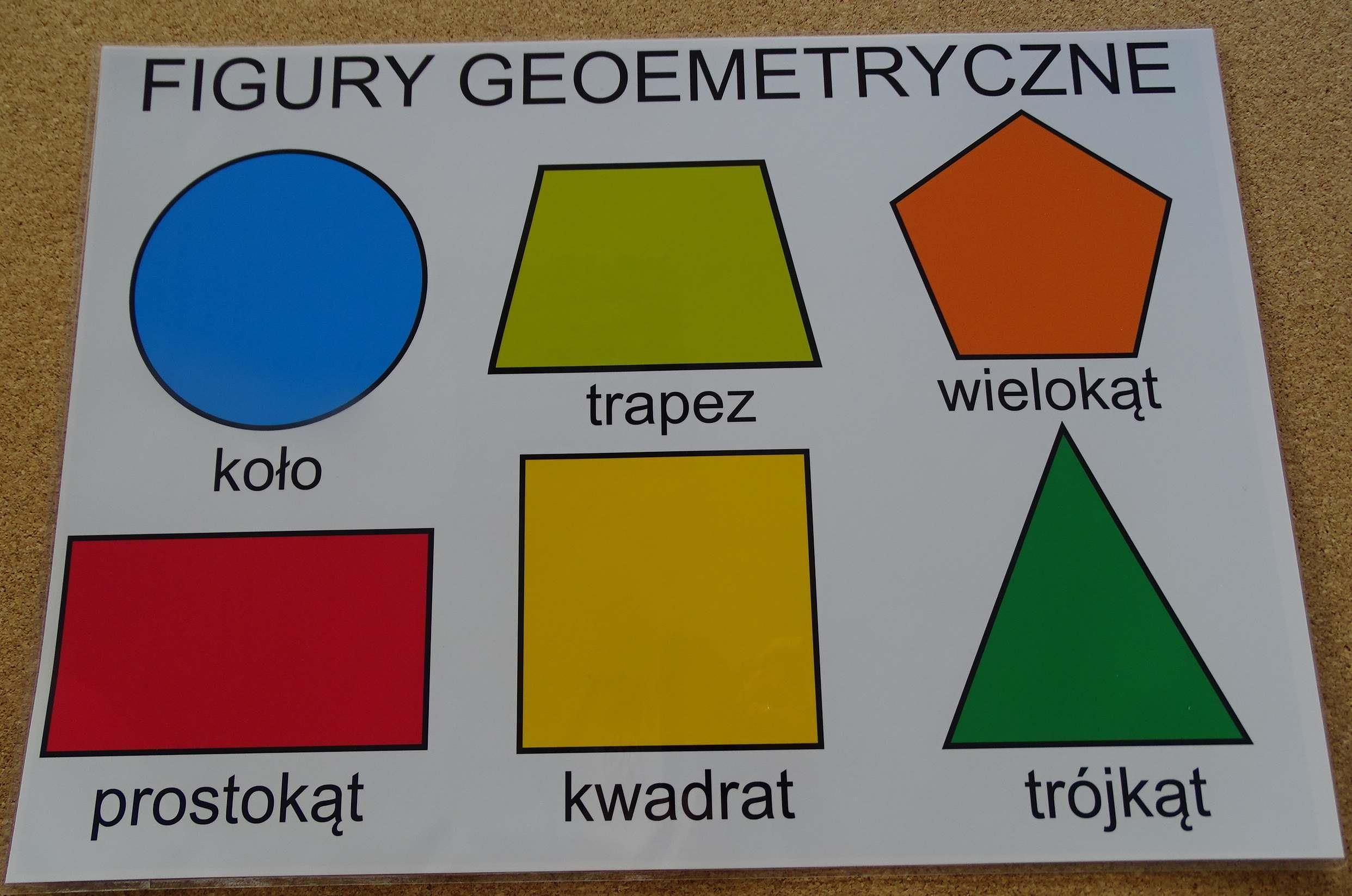 Pomoc dydaktyczna Mądra Sowa Podstawowe figury geometryczne- plansza Figury Geometryczne Klasa 5 Zadania Pdf