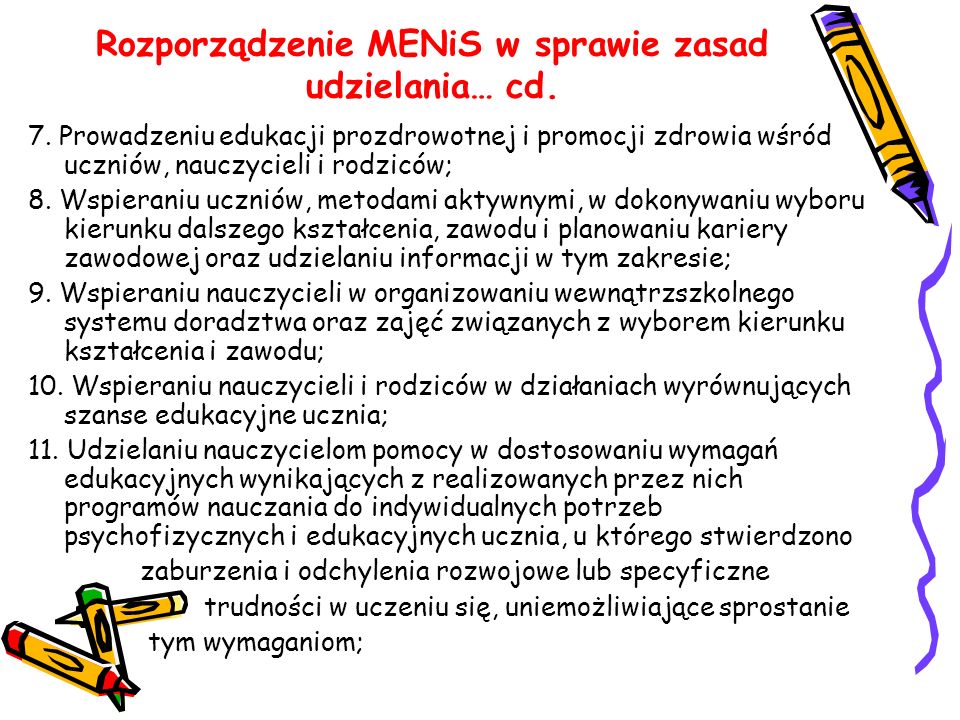 Pomoc psychologiczno – pedagogiczna w szkołach - ppt pobierz Rozporządzenie Menis W Sprawie Bezpieczeństwa I Higieny 2016