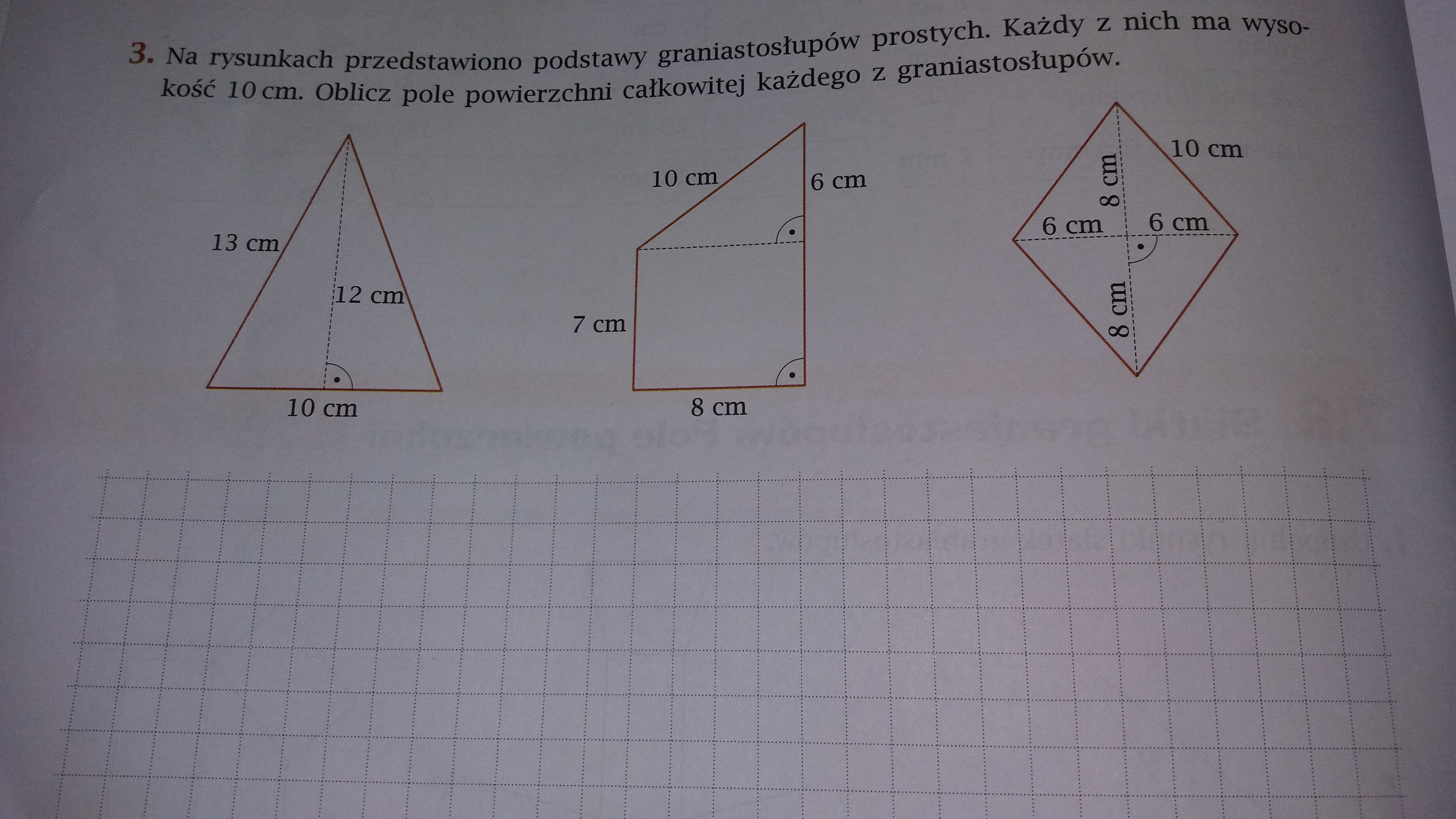 Na Rysunkach Przedstawiono Podstawy Graniastosłupów Prostych O Wysokosci 5