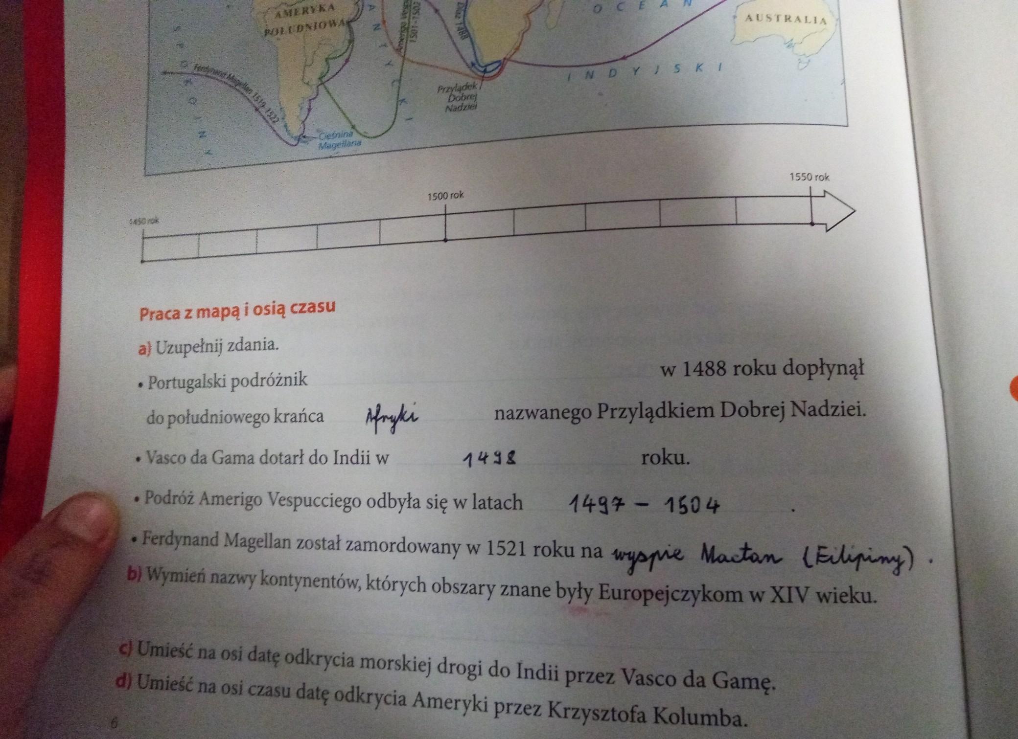 Wielkie Odkrycia Geograficzne Klasa 6 Sprawdzian