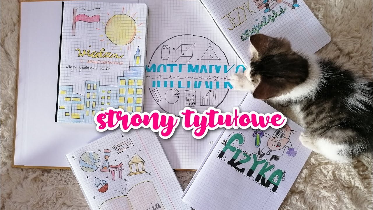 POMYSŁY NA PIERWSZE STRONY TYTUŁOWE ZESZYTÓW! 🤍 | BACK TO SCHOOL 2022 Strony Dla Nauczycieli Języka Polskiego