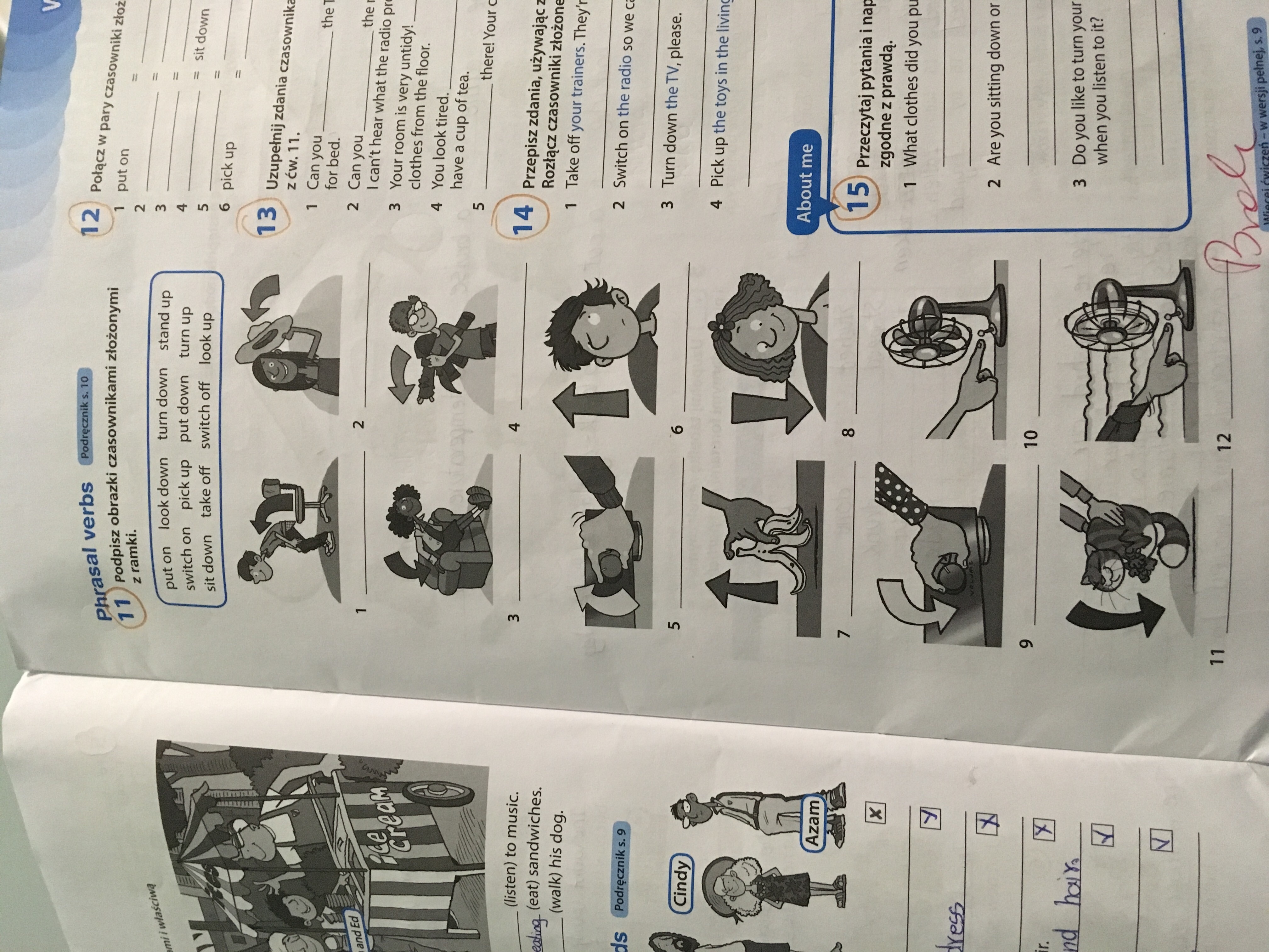 Pomyżcie plis!! Podpisz obrazki czasownikami złożonymi z ramki - Brainly.pl Podpisz Ilustracje Odpowiednimi Wyrazami Angielski Klasa 5