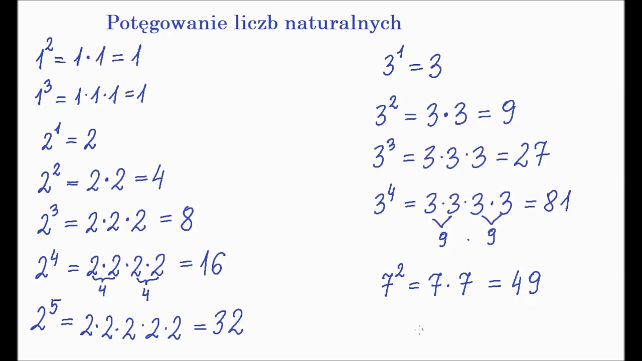 Potęga O Wykładniku Całkowitym Ujemnym Zadania Pdf