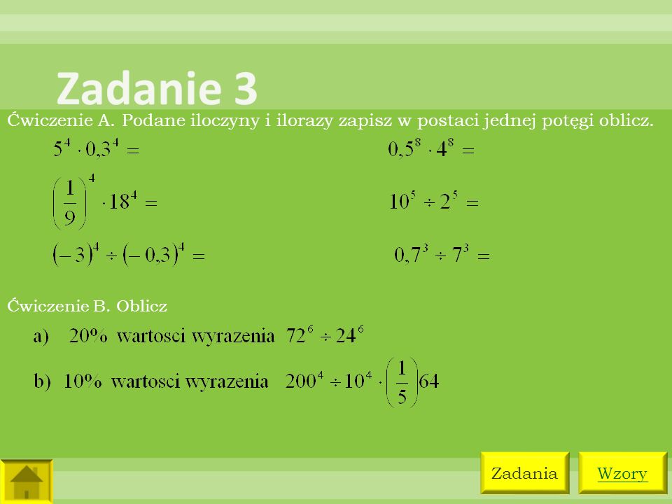 Potęgi. - ppt pobierz Zapisz W Postaci Jednej Potęgi 7 2