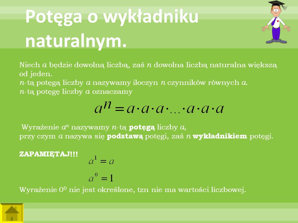 Definicja Potęgi O Wykładniku Naturalnym