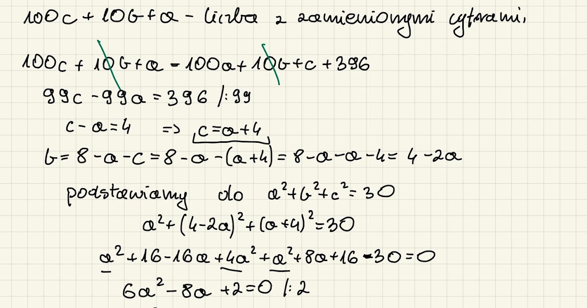 Suma Cyfr Liczby Trzycyfrowej Wynosi 15