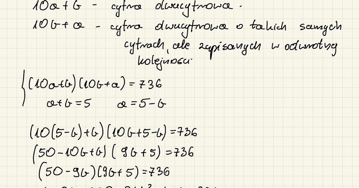 Powtórka przed maturą - matematyka zadania: 3.171 Suma cyfr pewnej Suma Cyfr Pewnej Liczby Dwucyfrowej Jest Równa 8