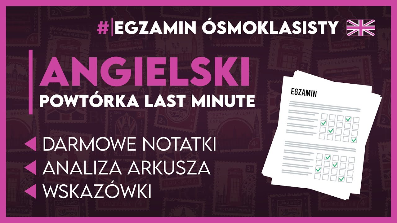 Szybka Powtórka Przed Egzaminem Gimnazjalnym Z Angielskiego