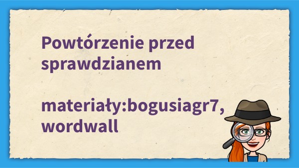 Powtórzenie przed sprawdzianem | Genially Przed Sprawdzianem Podsumowanie Działu 1