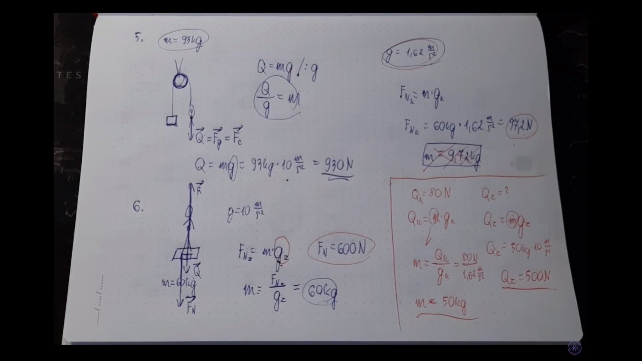 Sprawdzian Z Dynamiki Klasa 7