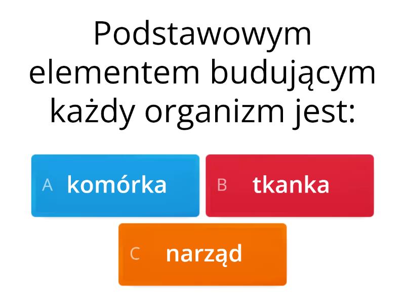 Test Przyroda Poznajemy świat Organizmów