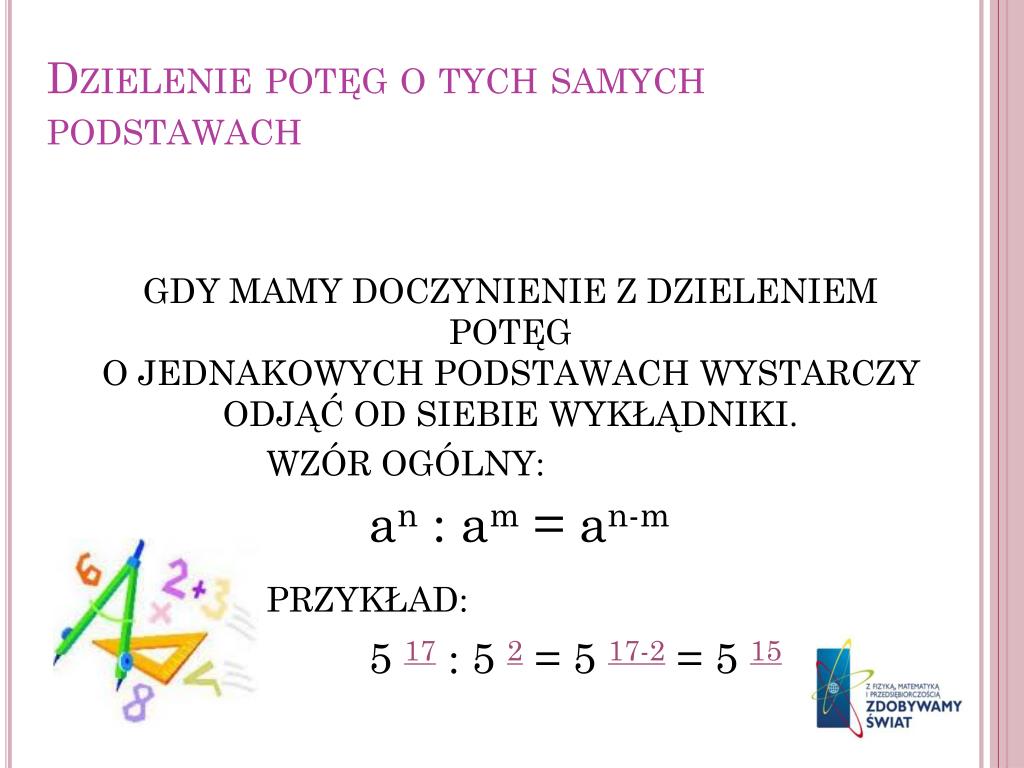 Mnożenie Potęg O Tych Samych Podstawach