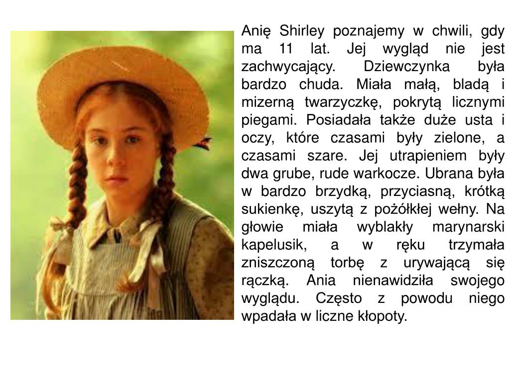PPT - Ania z Zielonego Wzgórza PowerPoint Presentation, free download Charakterystyka Ania Z Zielonego Wzgórza