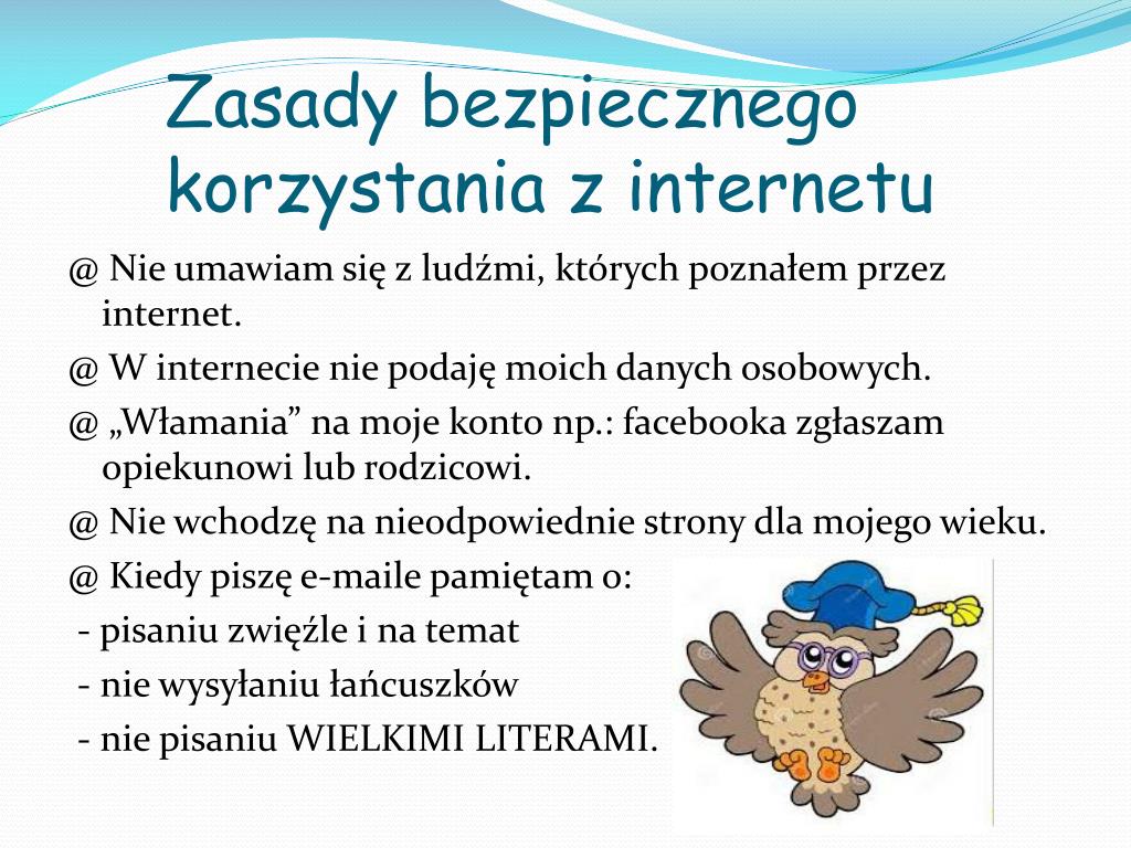 Zasady Korzystania Z Komputera Dla Dzieci