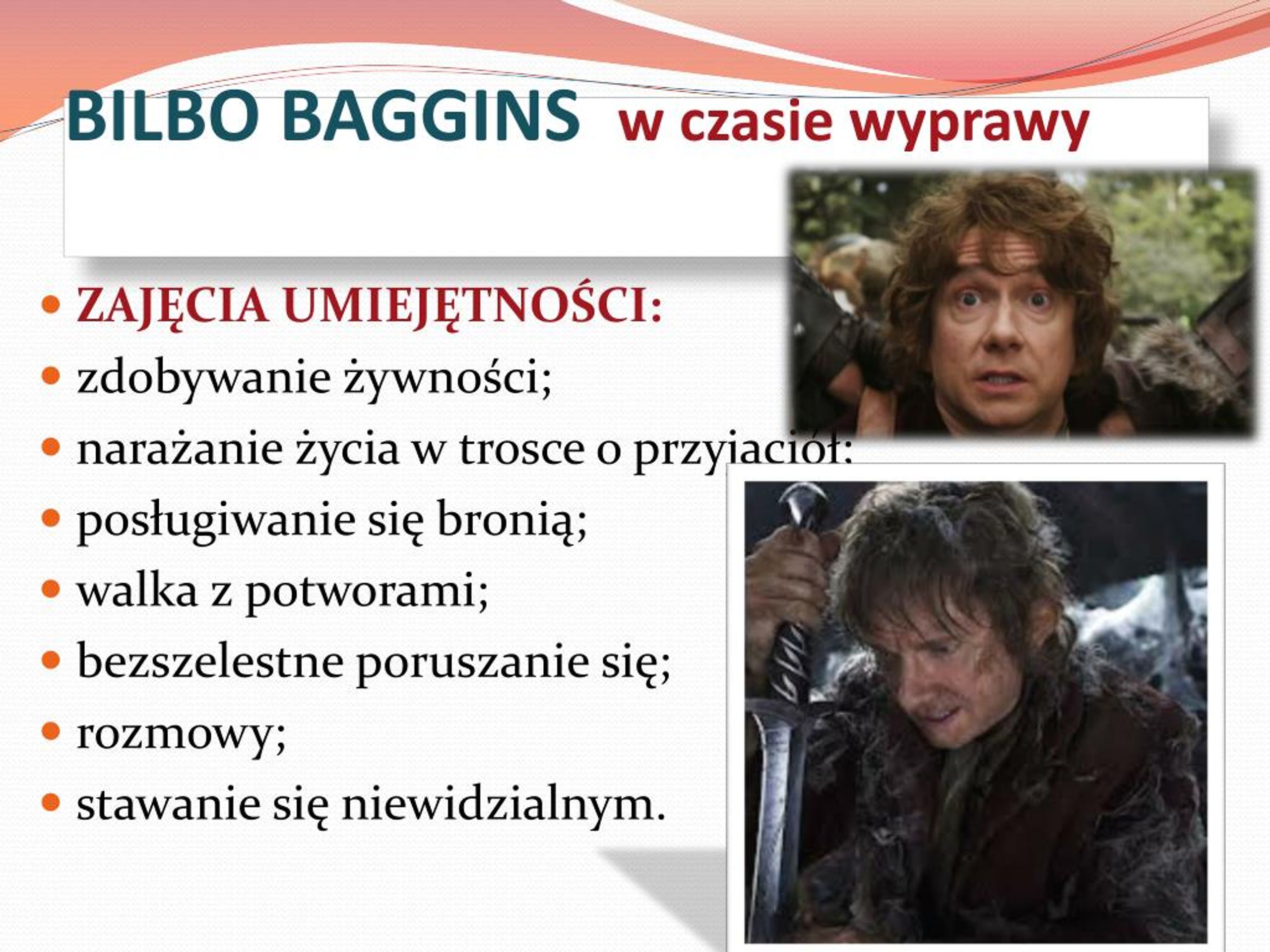 Charakterystyka Bilbo Bagginsa Z Cytatami