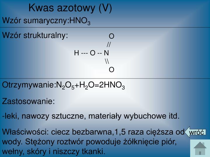PPT - Chemia-Kwasy PowerPoint Presentation - ID:4922200 Kwas Azotowy 3 Wzr Strukturalny