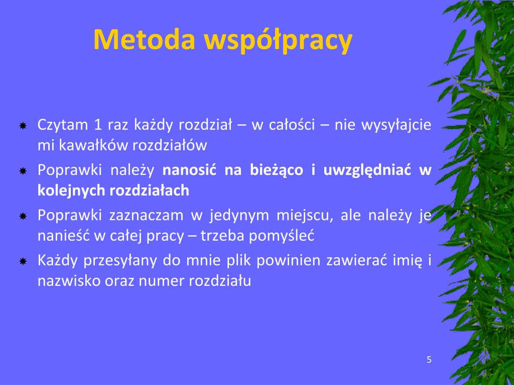 PPT - Co każdy student pisząc pracę i nie tylko wiedzieć powinien Metoda Wspólnej Sprawy Wg Kena Rigbiego