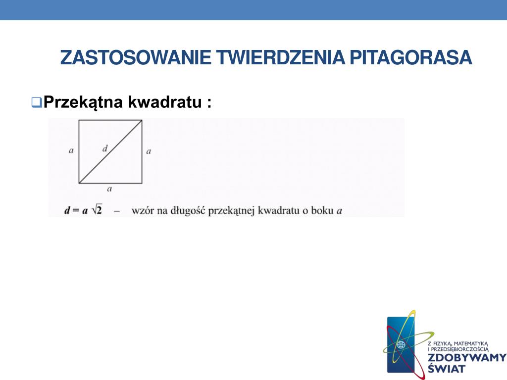 PPT - Dane INFORMACYJNE PowerPoint Presentation, free download - ID:1467207 Twierdzenie Pitagorasa I Jego Zastosowanie