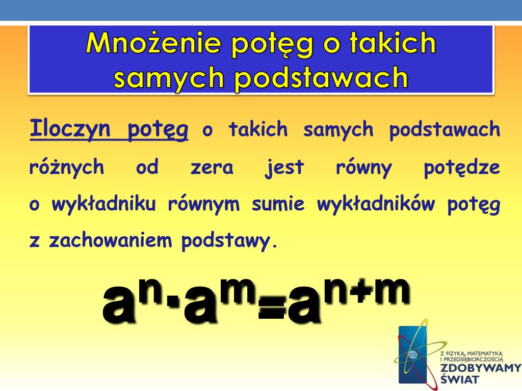 PPT - Dane informacyjne PowerPoint Presentation, free download - ID:3244615 Mnożenie Potęg O Różnych Podstawach