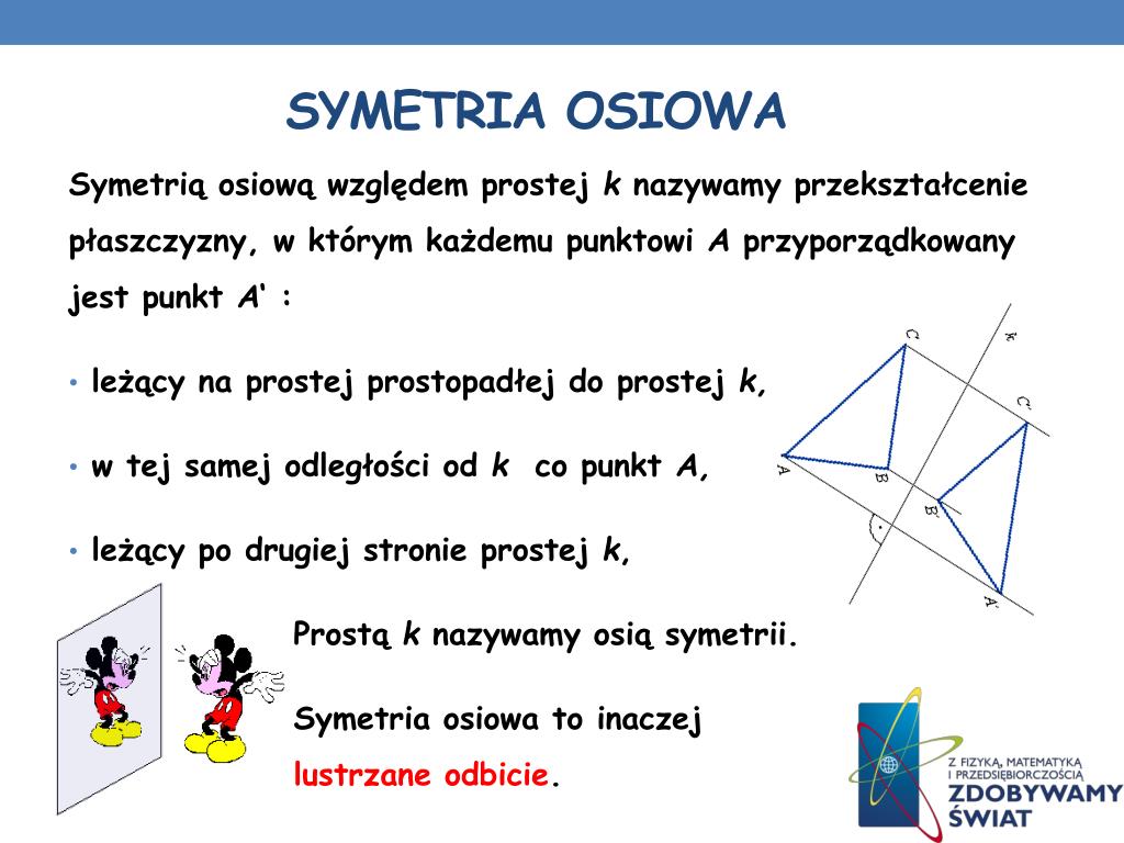 Symetria Osiowa I środkowa Zadania Liceum
