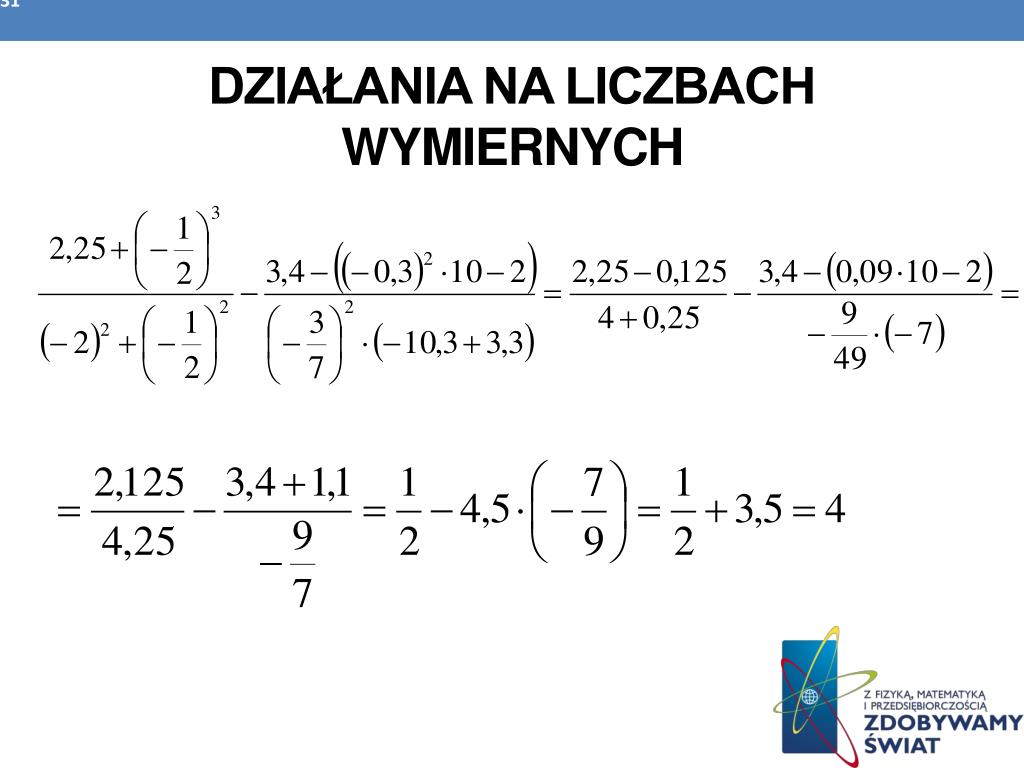 PPT - DANE INFORMACYJNE PowerPoint Presentation, free download - ID:5893453 Działania Na Liczbach Wymiernych Klasa 8