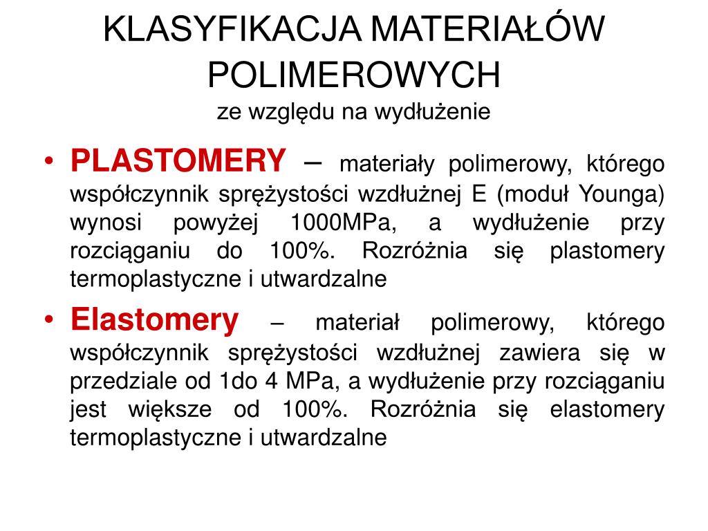 PPT - dr inż. Sławomir Szymański Politechnika Gdańska Wydział Podział Tworzyw Sztucznych Ze Względu Na Pochodzenie