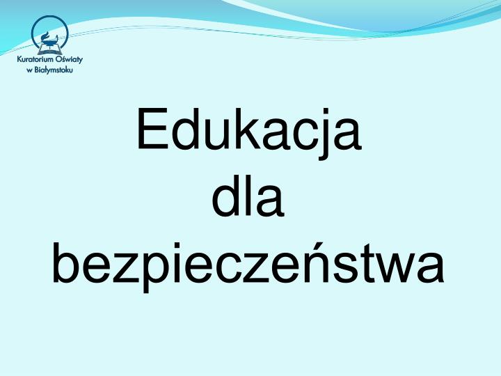 Edukacja Dla Bezpieczeństwa Klasa 1