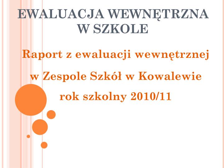 PPT - EWALUACJA WEWNĘTRZNA W SZKOLE PowerPoint Presentation, free Regulamin Kontroli Wewnętrznej W Szkole