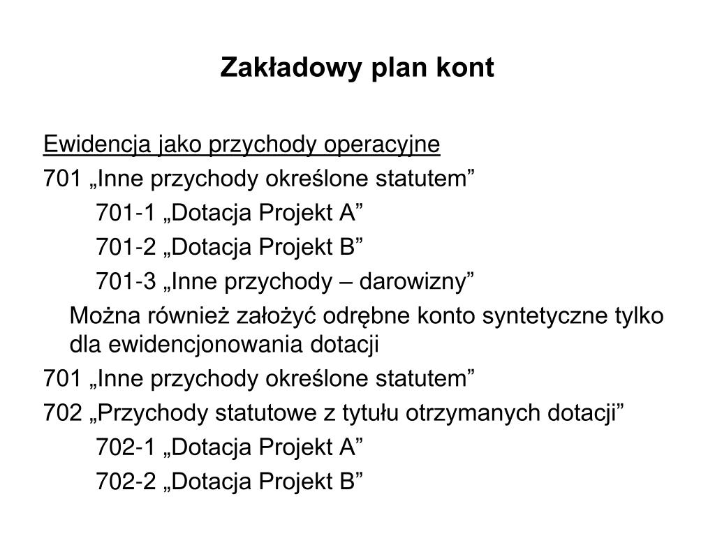 PPT - Ewidencja księgowa projektów PO IiŚ PowerPoint Presentation, free Zakładowy Plan Kont Co To Jest