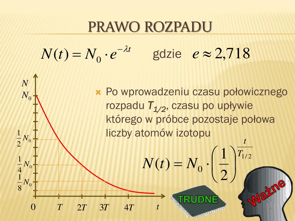 PPT - FIZYKA JĄDROWA PowerPoint Presentation, free download - ID:5938856 Wzr Na Czas Polowicznego Rozpadu