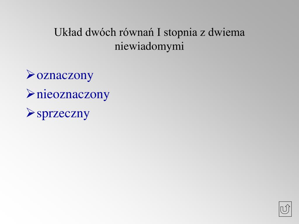 Układ Równań Z Dwiema Niewiadomymi