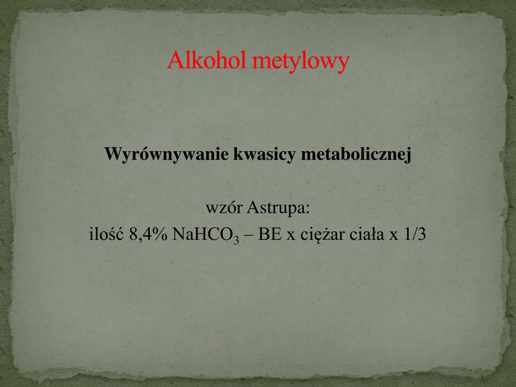 Jak Odrznic Alkohol Metylowy Od Etylowego