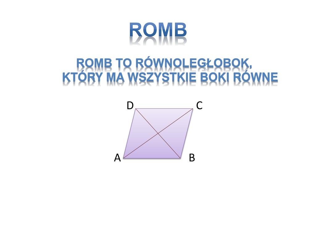 Czy Romb Ma Wszystkie Boki Rwne