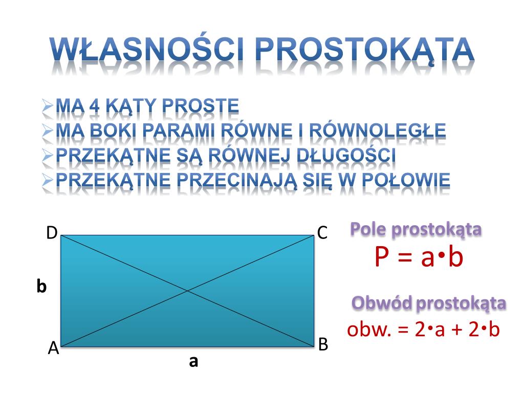 Przekątna Prostokąta Ma Długość 10