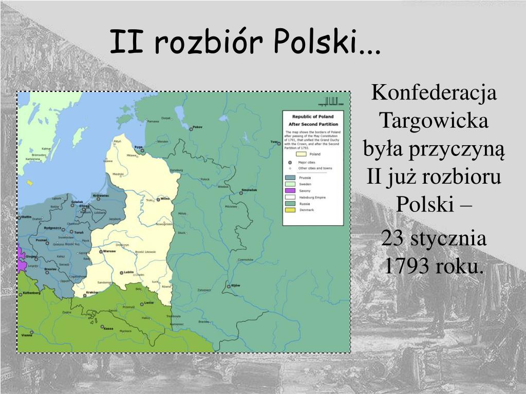 2 Rozbiór Polski Przyczyny I Skutki