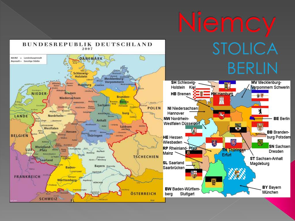 Kraje Niemieckojęzyczne I Ich Stolice