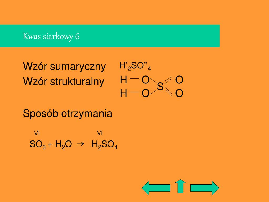 PPT - KWASY PowerPoint Presentation, free download - ID:5256915 Wzór Sumaryczny Kwasu Siarkowego 6