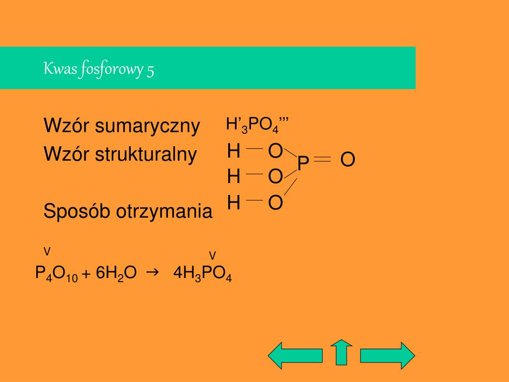 PPT - KWASY PowerPoint Presentation, free download - ID:5256915 Kwas Fosforowy 5 Wzór Strukturalny