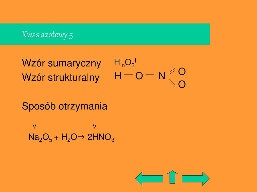 PPT - KWASY PowerPoint Presentation, free download - ID:5256915 Wzór Strukturalny Kwasu Azotowego 5